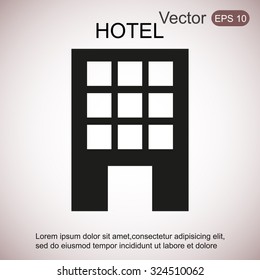 Hotel vector icon