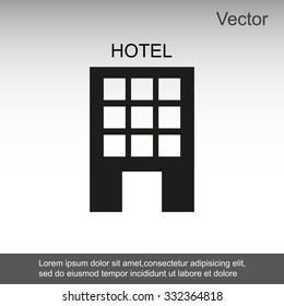 Hotel vector icon