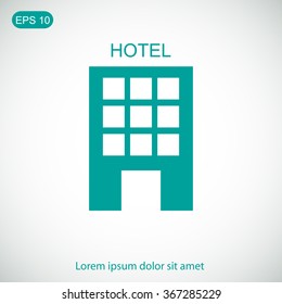 Hotel vector icon