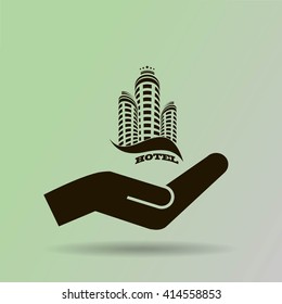 hotel vector icon