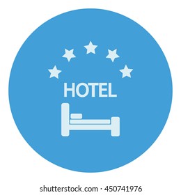 Hotel vector icon.