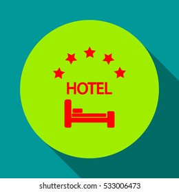 Hotel vector icon.