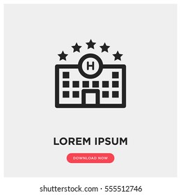 Hotel vector icon