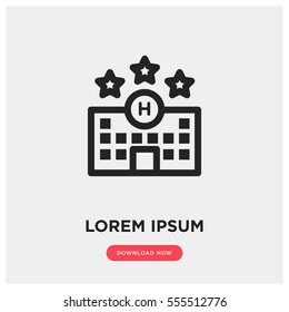Hotel vector icon