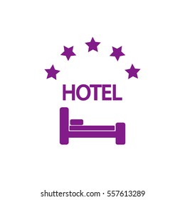 Hotel vector icon.
