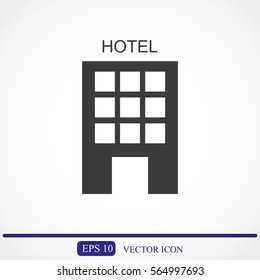 Hotel vector icon