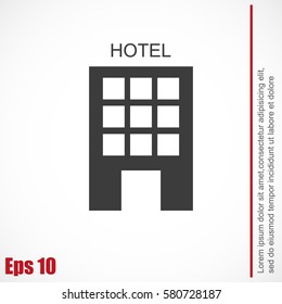 Hotel vector icon