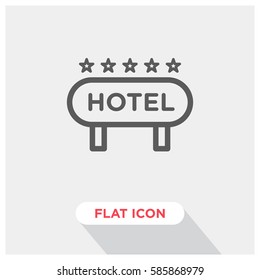 Hotel vector icon