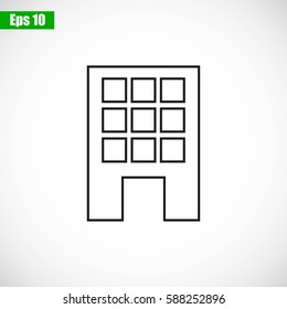 Hotel vector icon