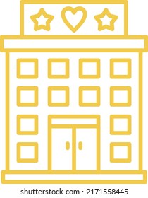 Hotel vector icon. Can be used for printing, mobile and web applications.