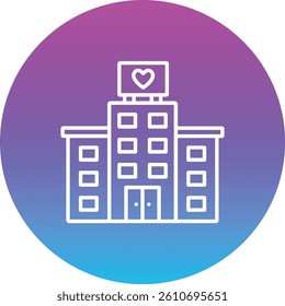 Hotel vector icon. Can be used for printing, mobile and web applications.