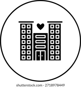 Hotel vector icon. Can be used for printing, mobile and web applications.