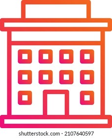 Ilustración de diseño de iconos del vector del hotel