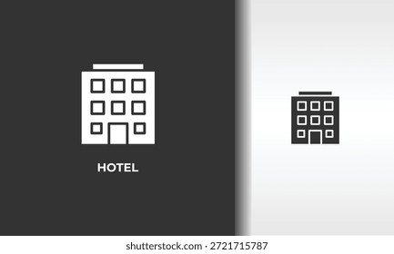 Ilustração De Símbolo Isolado De Vetor, Ícone Ou Sinal De Logotipo Do Hotel