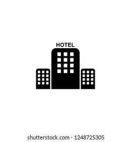 hotel vector icon. hotel sign on white background. hotel icon for web and app