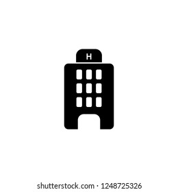 hotel vector icon. hotel sign on white background. hotel icon for web and app