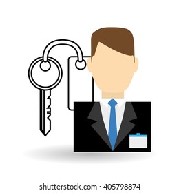 Hotel vector illustration , vector icon