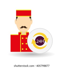 Hotel vector illustration , vector icon