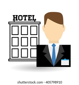 Hotel vector illustration , vector icon