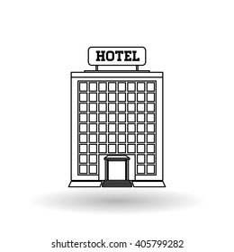 Hotel vector illustration , vector icon