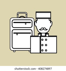 Hotel vector illustration , vector icon