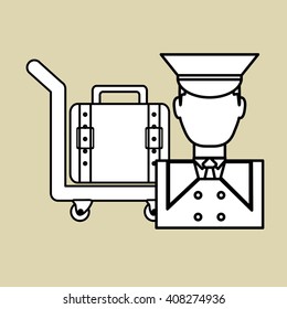 Hotel vector illustration , vector icon