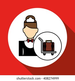 Hotel vector illustration , vector icon