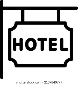 hotel vector illustration isolated on a transparent background. glyph vector icons for concept or web graphics.