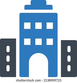 hotel vector illustration isolated on a transparent background. glyph vector icons for concept or web graphics.