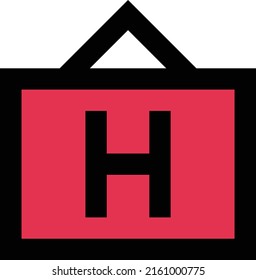 ilustración de hotel Vector sobre un fondo transparente.Símbolos de calidad premium.Iconos vectoriales de trazo para el concepto y el diseño gráfico.