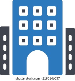 hotel Vector illustration on a transparent background.Premium quality symbols.Glyphs vector icon for concept and graphic design.