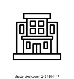 Hotel Vector Line Icon Design