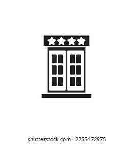 hotel vector line new icon