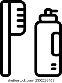 hotel, vector, travel, icon, symbol, set, service, vacation