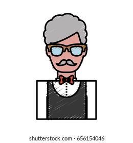 hotel waiter man icon