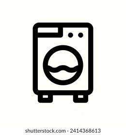 hotel, washing machine icon, isolated icon in light background, perfect for website, blog, logo, graphic design, social media, UI, mobile app