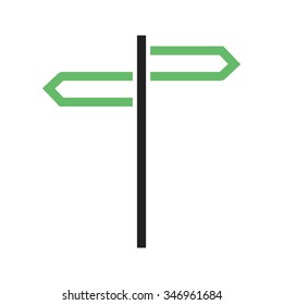 Hotel, way, direction icon vector image. Can also be used for hotel and restaurant. Suitable for use on web apps, mobile apps and print media.
