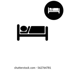 Hotel  - white vector icon