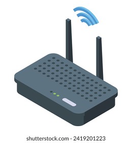 Hotel wifi icon isometric vector. Travel book. Booking hotel room