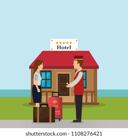 hotel workers avatars characters