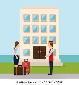 hotel workers avatars characters