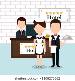 hotel workers avatars characters