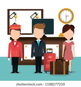 hotel workers avatars characters