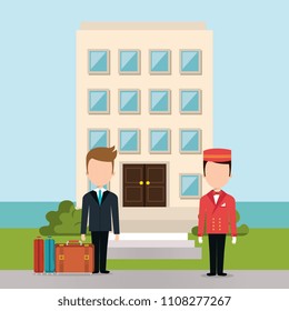 hotel workers avatars characters