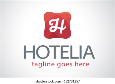 Hotelia Logo Template Design