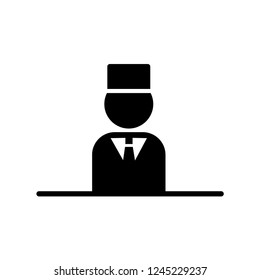 hotel,lobby, reception icon template