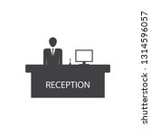 hotel,reception icon,vector for web,mobile and print