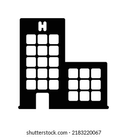 Hotels icon in black solid style