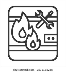 Hotfix Icon Vector Illustration Outline
