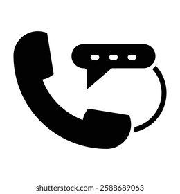 Hotline Glyph Icon Design For Personal And Commercial Use